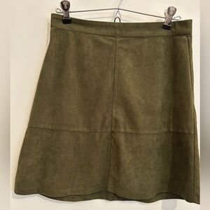 Sans Souci Khaki A-Line Skirt